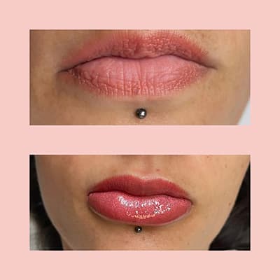 maquillage semi permanent auch realisation 1 levres